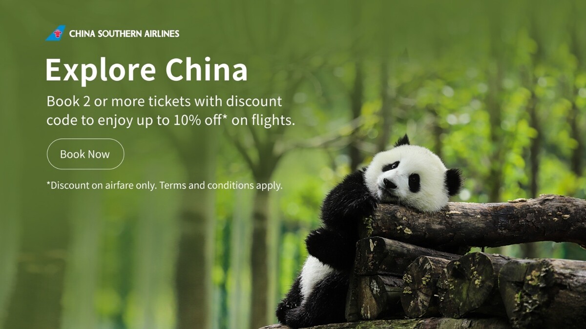 China Southern Airlines Offers Up to 10% Off Group Travel to China
