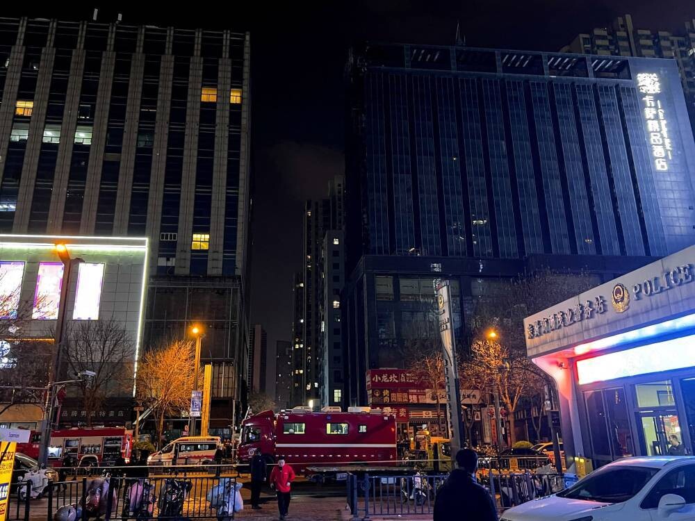 Three killed, 23 injured in China building fire