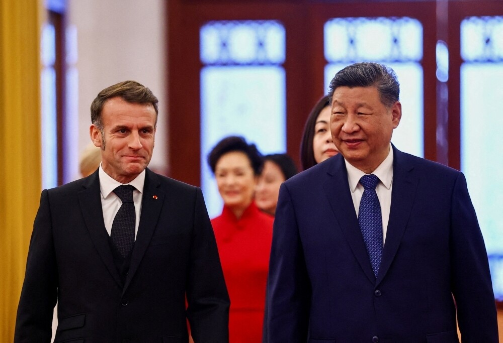 French President arrives in China with calls on trade and Ukraine war