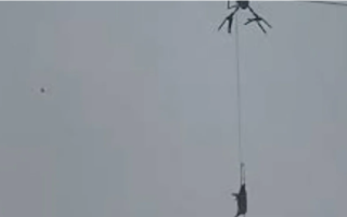 Farmer in China cuts off electricity for 10 hours with drone carrying pig